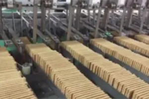 Sistema automático de envasado de galletas