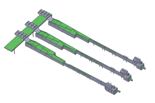 Sistema automático de alimentación y envasado