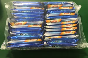 Envasadora horizontal flow pack SF-J para envasado múltiple